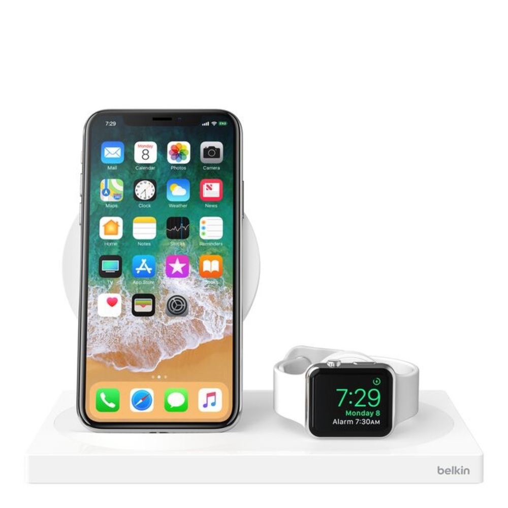 Belkin Dual Wireless Charging Station in White